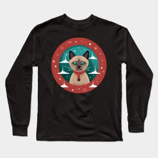 Burmese Cat Xmas, Love Cats Long Sleeve T-Shirt